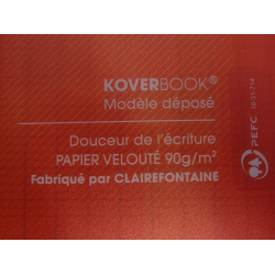 Zeszyt Clairefontaine 24x32cm 64 kartki czerwony