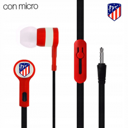 Słuchawki przewodowe z mikrofonem Atletico Madryt